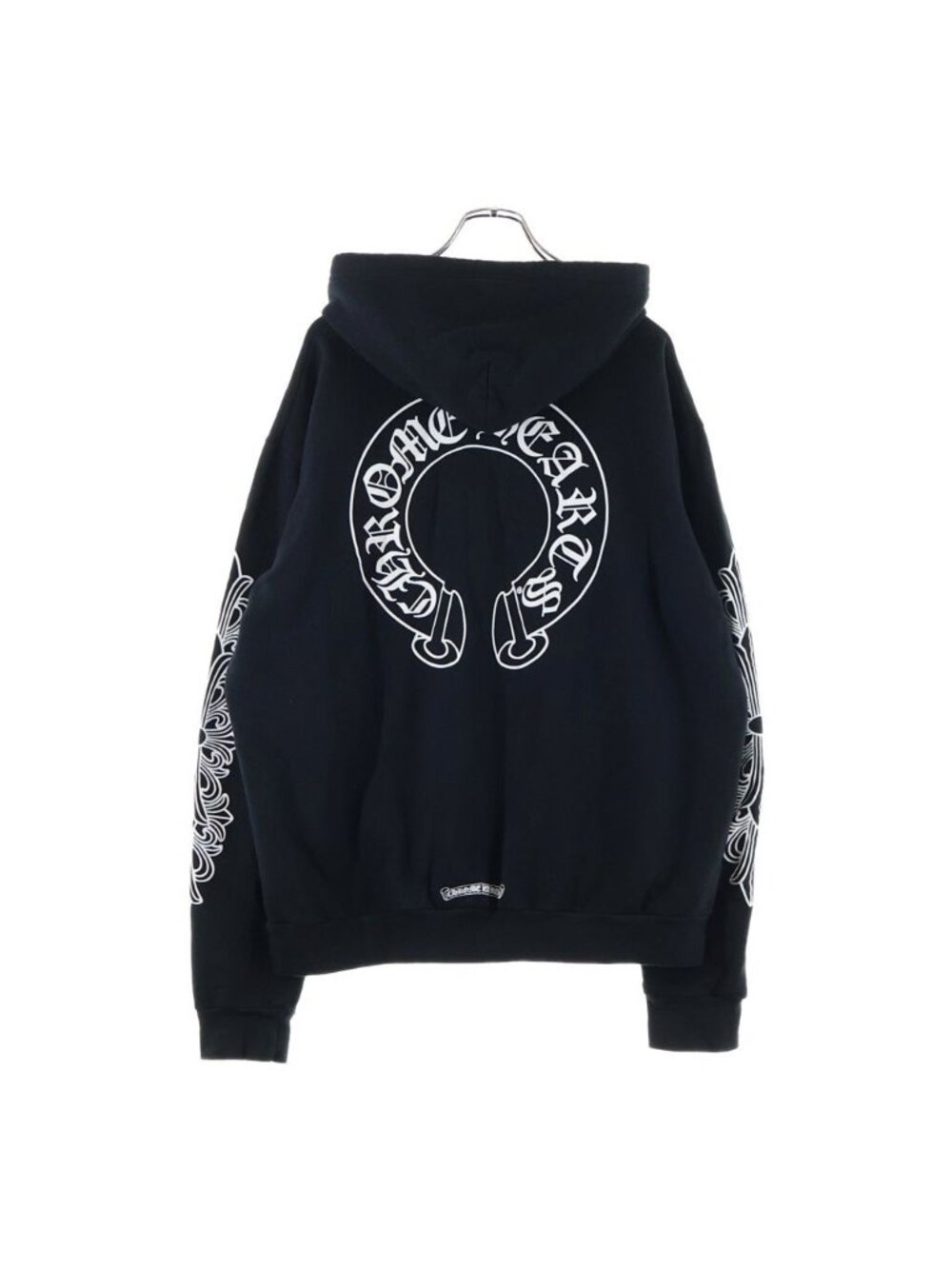 Chrome Hearts Horseshoe Back Print Logo Hoodie Black